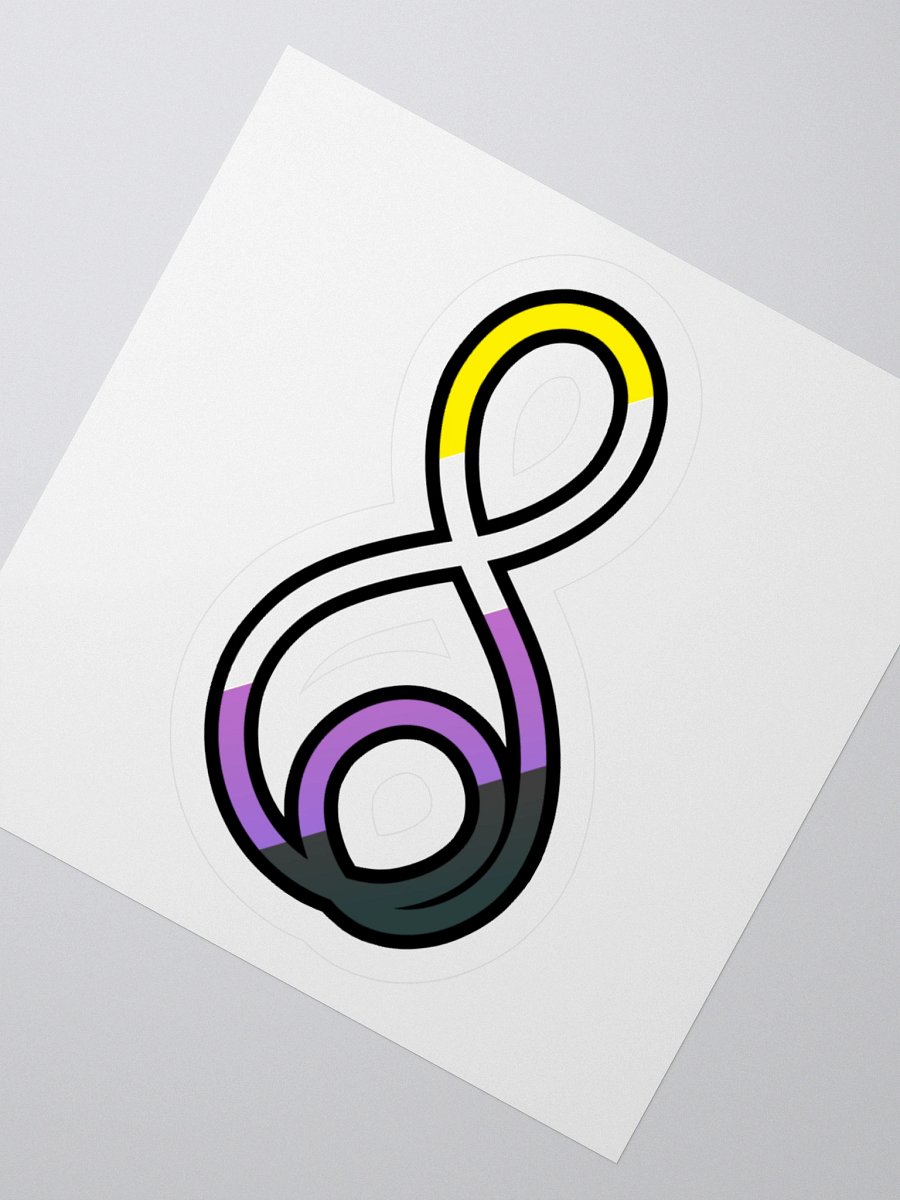 Treble Clef (Non-Binary) - Kiss Cut Sticker product image (5)