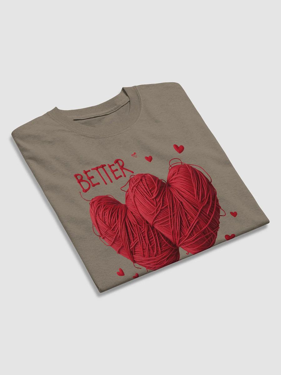 Better Together Heart-Shaped Yarn Art T-Shirt product image (11)