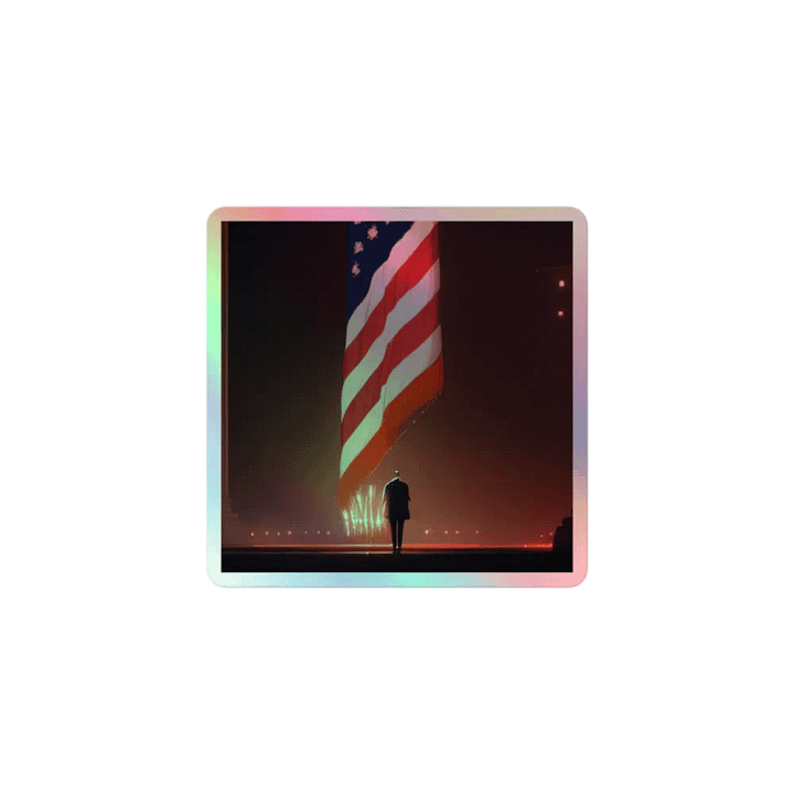 Patriotic Reverence Holographic Sticker product image (1)