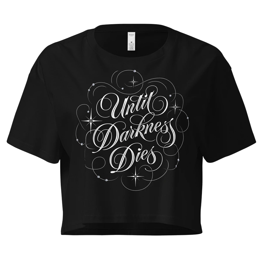 Until Darkness Dies (swirls design) Women's Premium Crop Top product image (1)