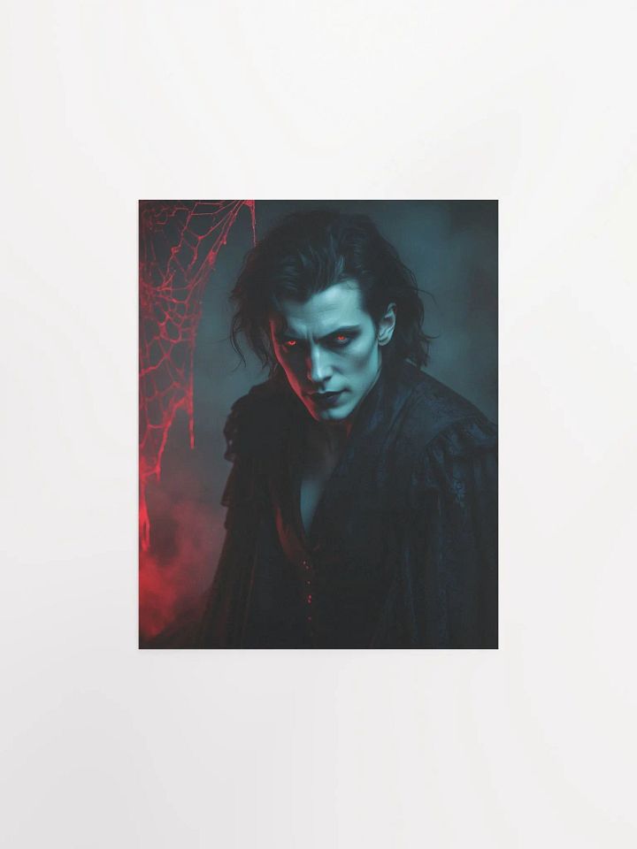 Crimson Gaze Gothic Vampire Matte Poster product image (3)
