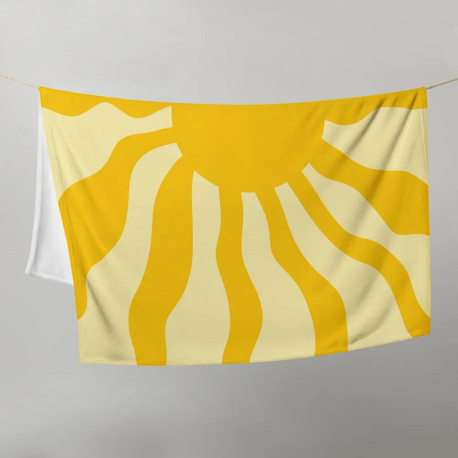 Radiant Sunbeam Throw Blanket product image (21)