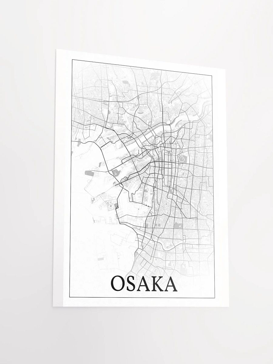 Osaka, Japan , city map print product image (13)