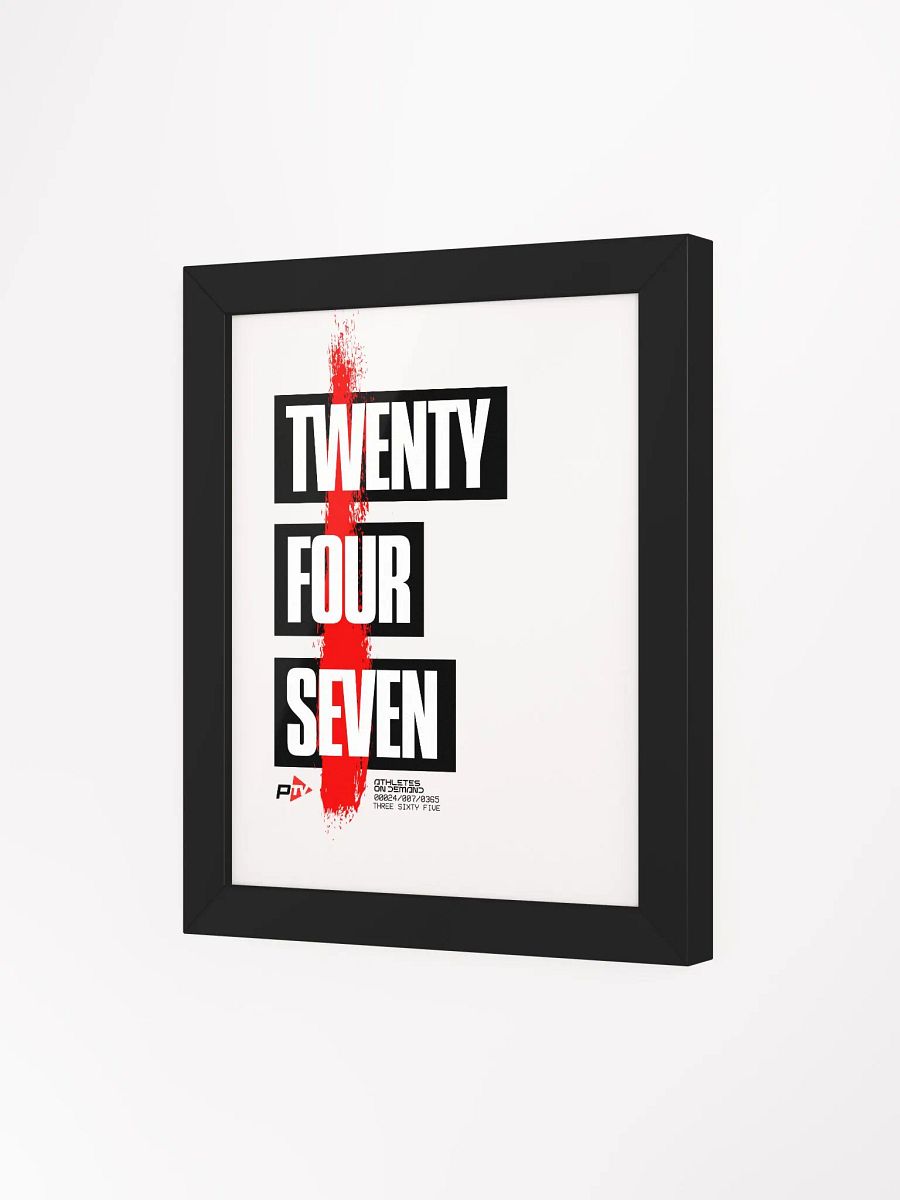 24/7 Red Streak Framed Poster product image (13)