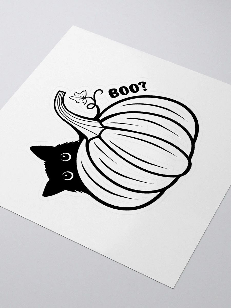 Kitty with a Pumpkin Sticker product image (3)