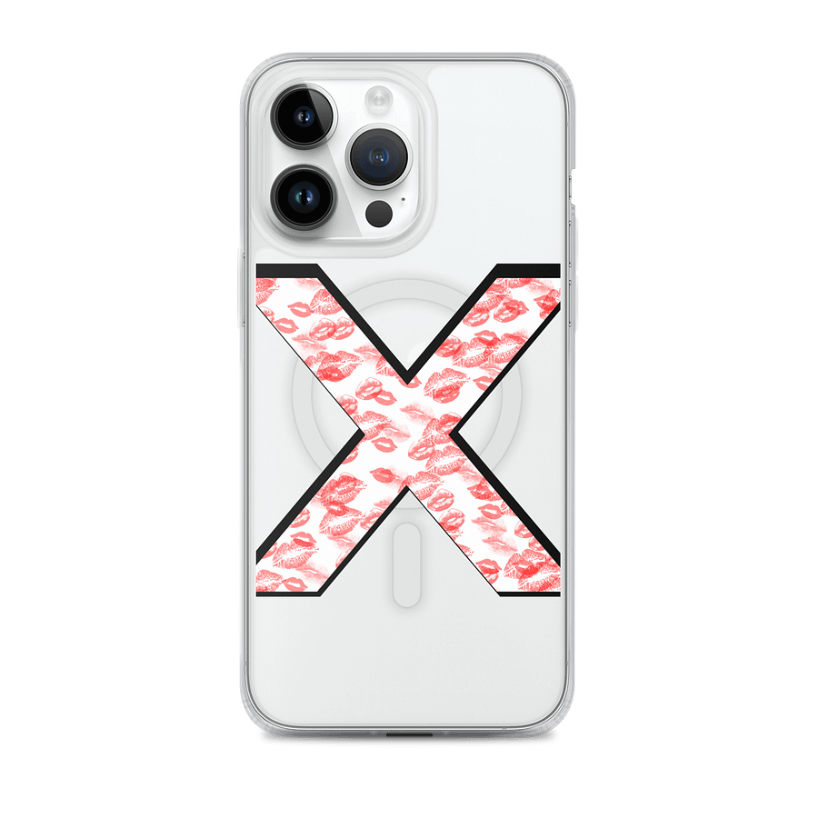 White X Red Lipstick Kisses Phone Case product image (1)
