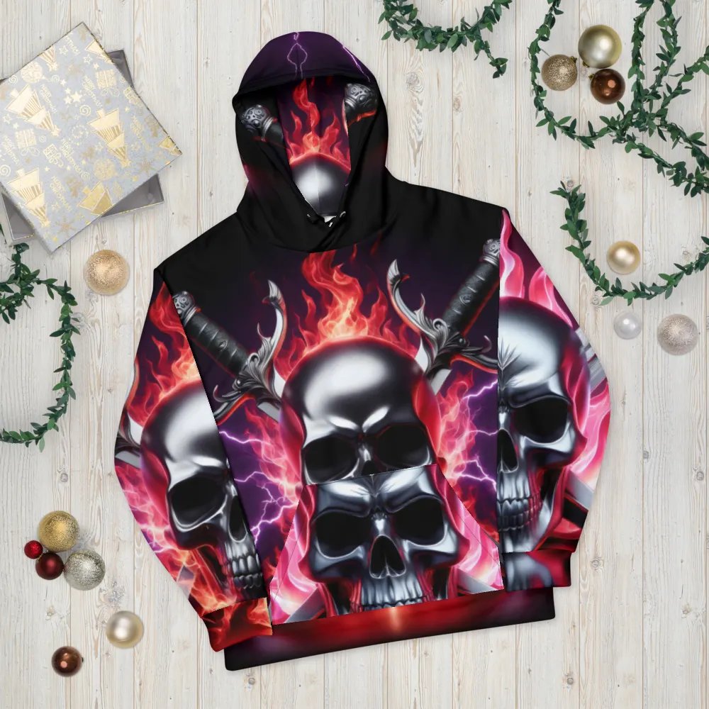 Reaper's Embrace - Unisex Skull Hoodie #22 product image (10)