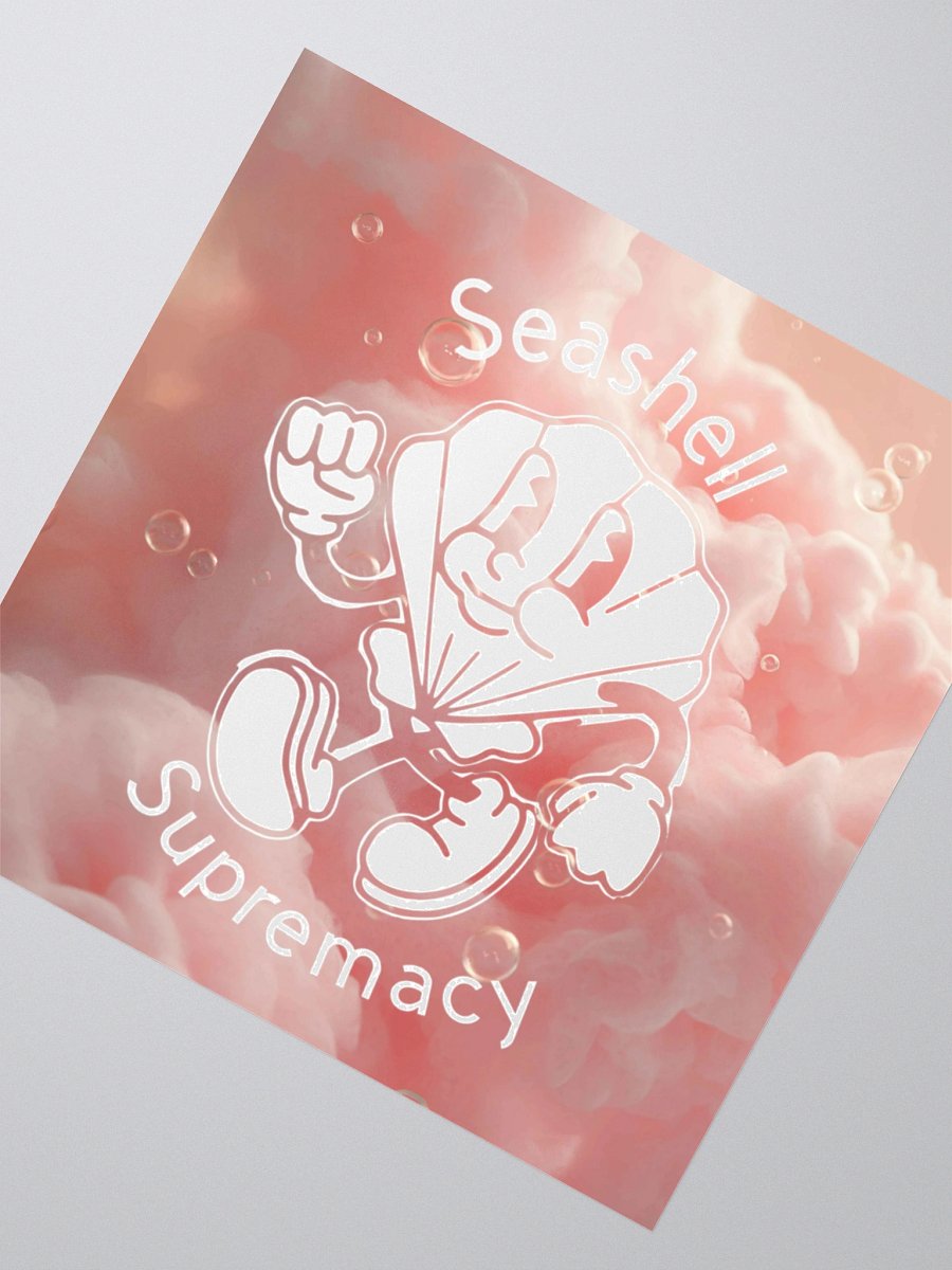 pink seashell sticker product image (2)