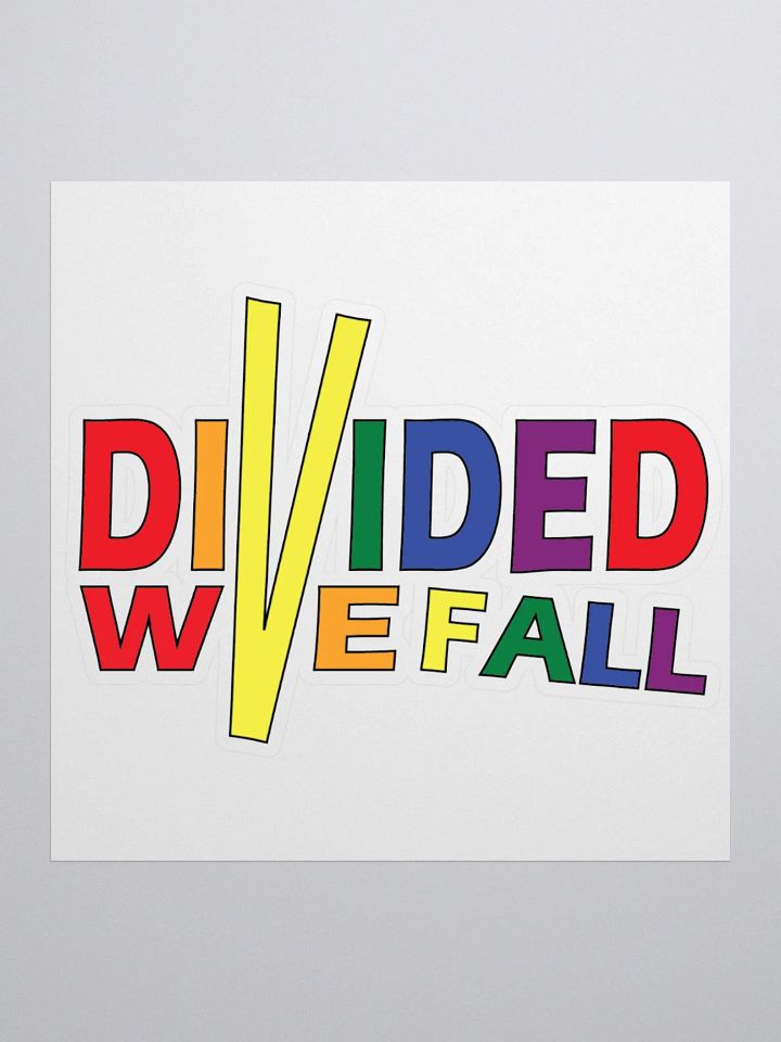 Divided We Fall - Colour - Kiss Cut Stickers product image (1)