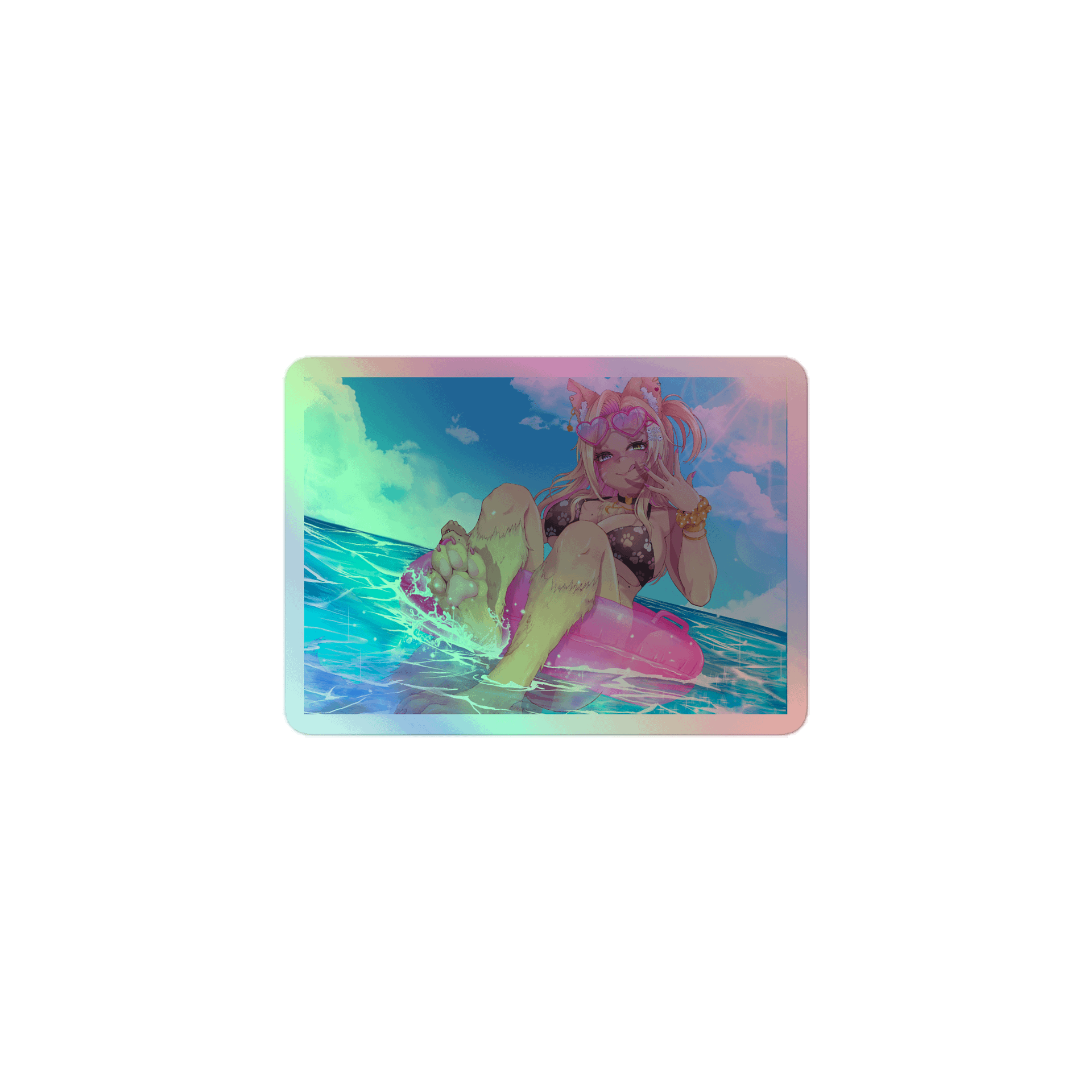 GyaRisi Beach Episode Holographic Sticker product image (1)