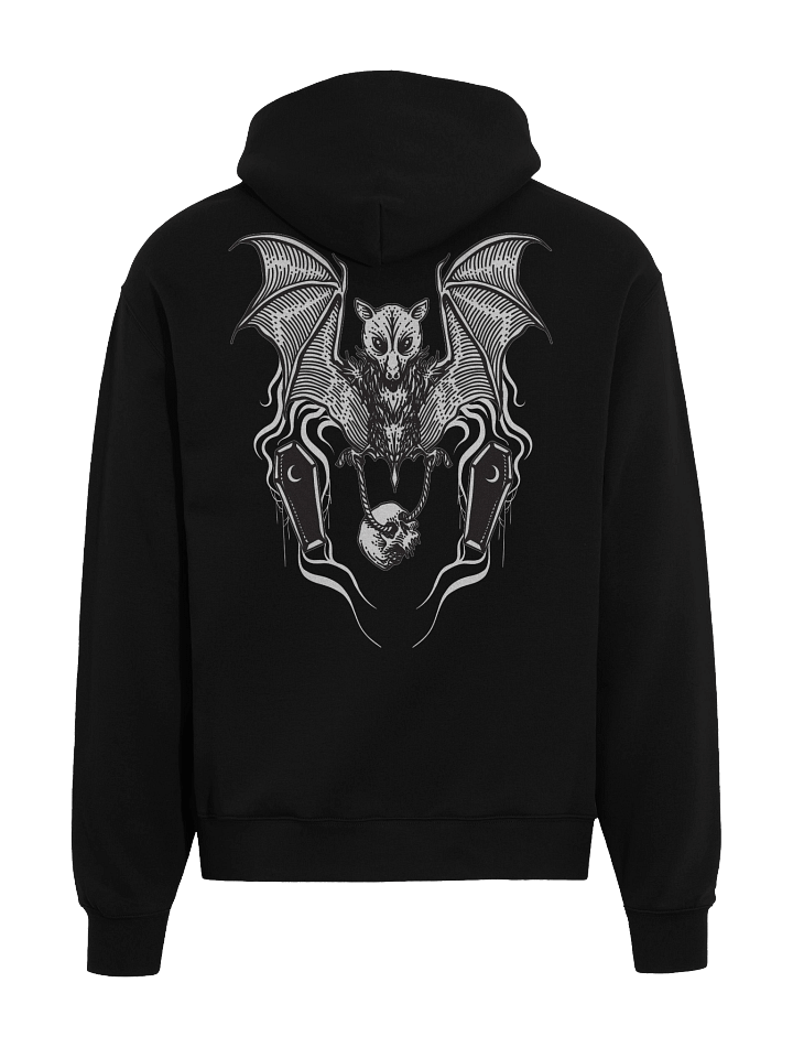 Gothic Bat and Skull Oversized Hoodie product image (1)
