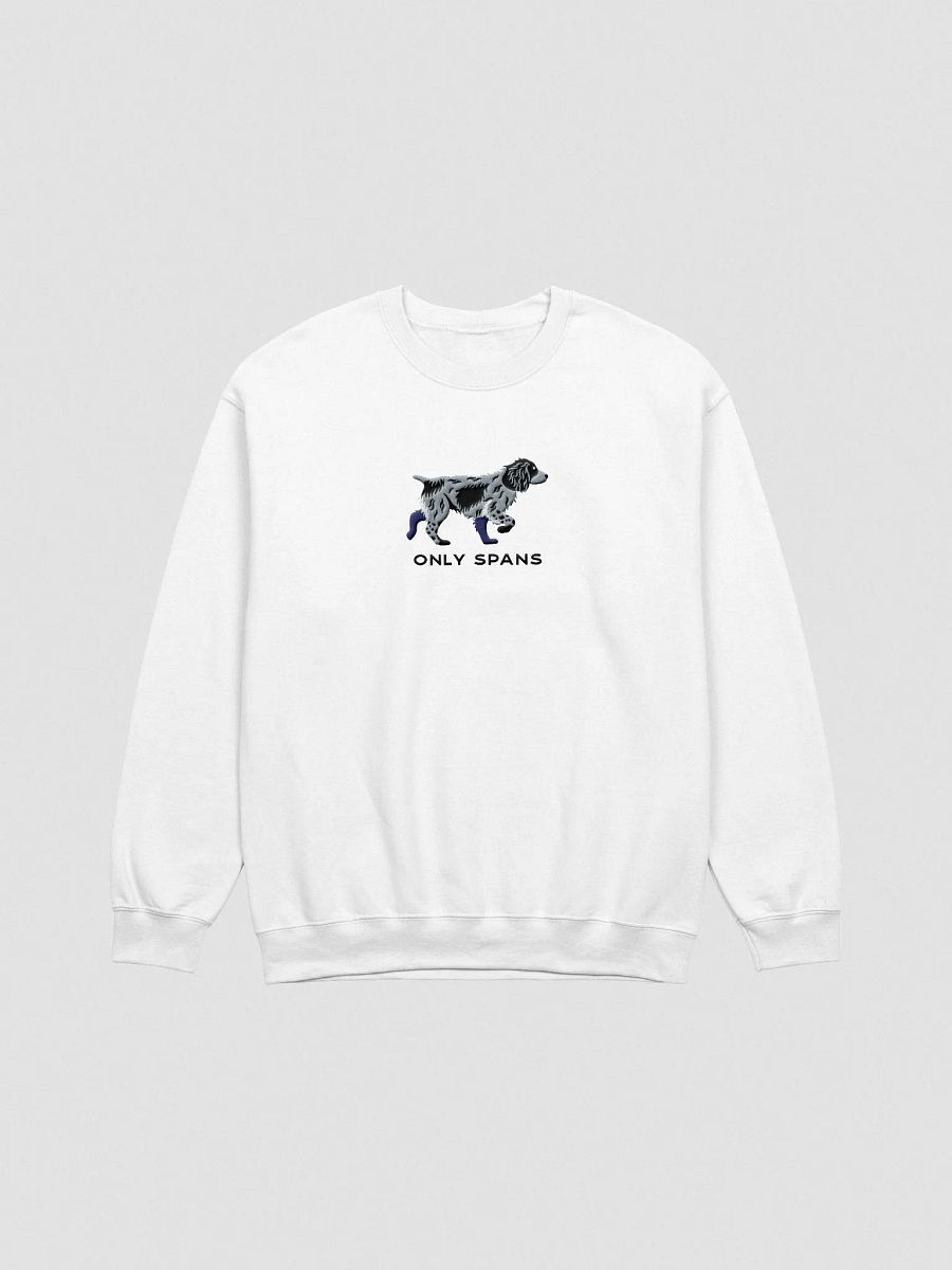 Only Spans Sweatshirt (Embroidered) of a Working Cocker Spaniel(Blue Roan) product image (4)