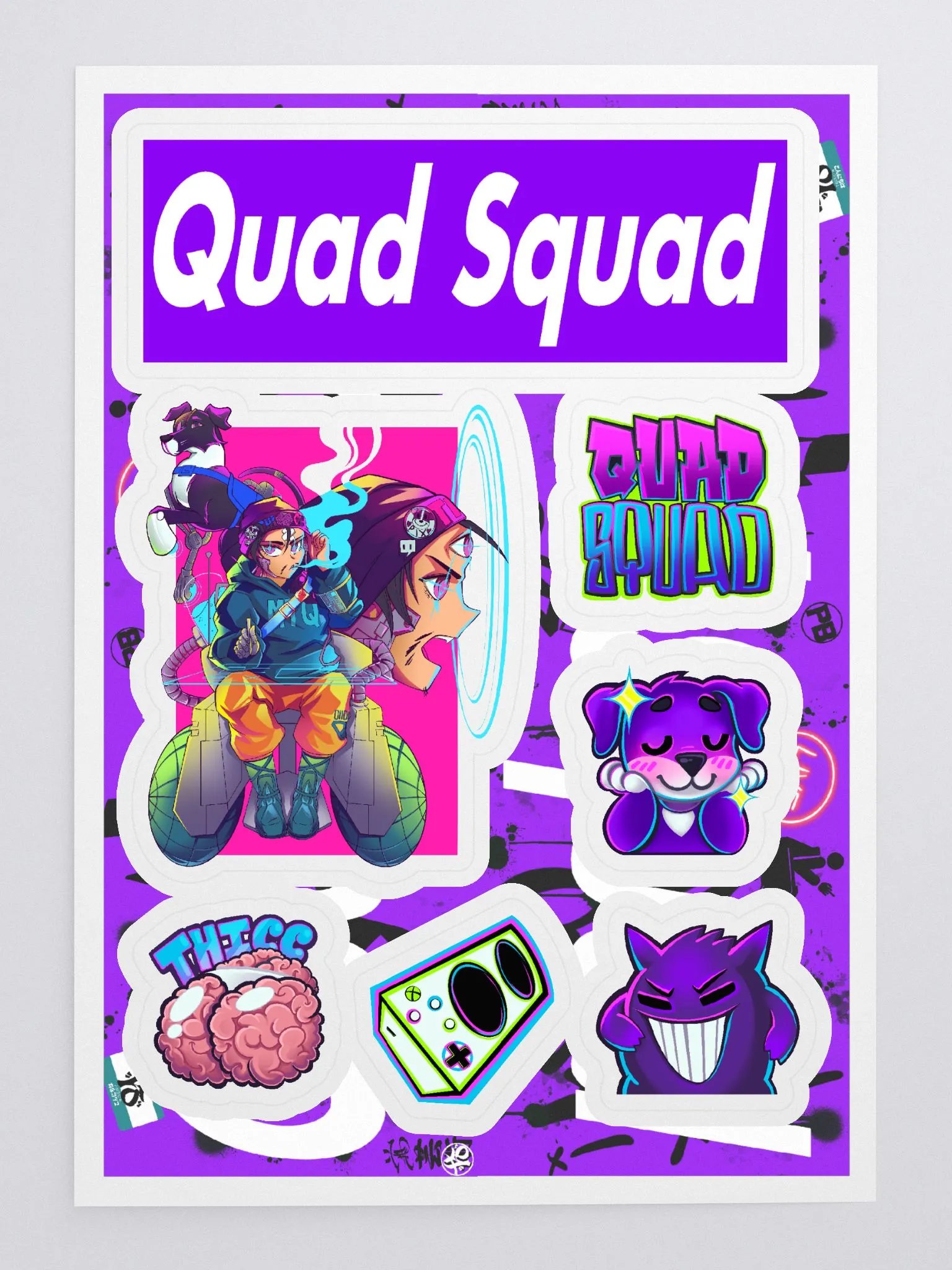 Quad Squad sticker set 01 product image (3)