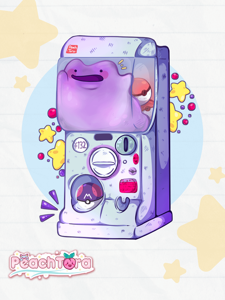 Gashapon Ditto 💜 (Clear) product image (1)