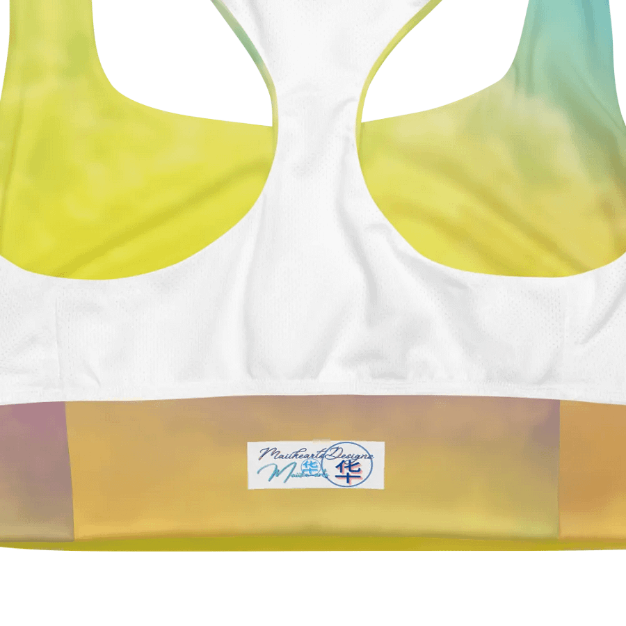 Blur cloud rainbow Design Longline Sports Bra - v9 product image (10)