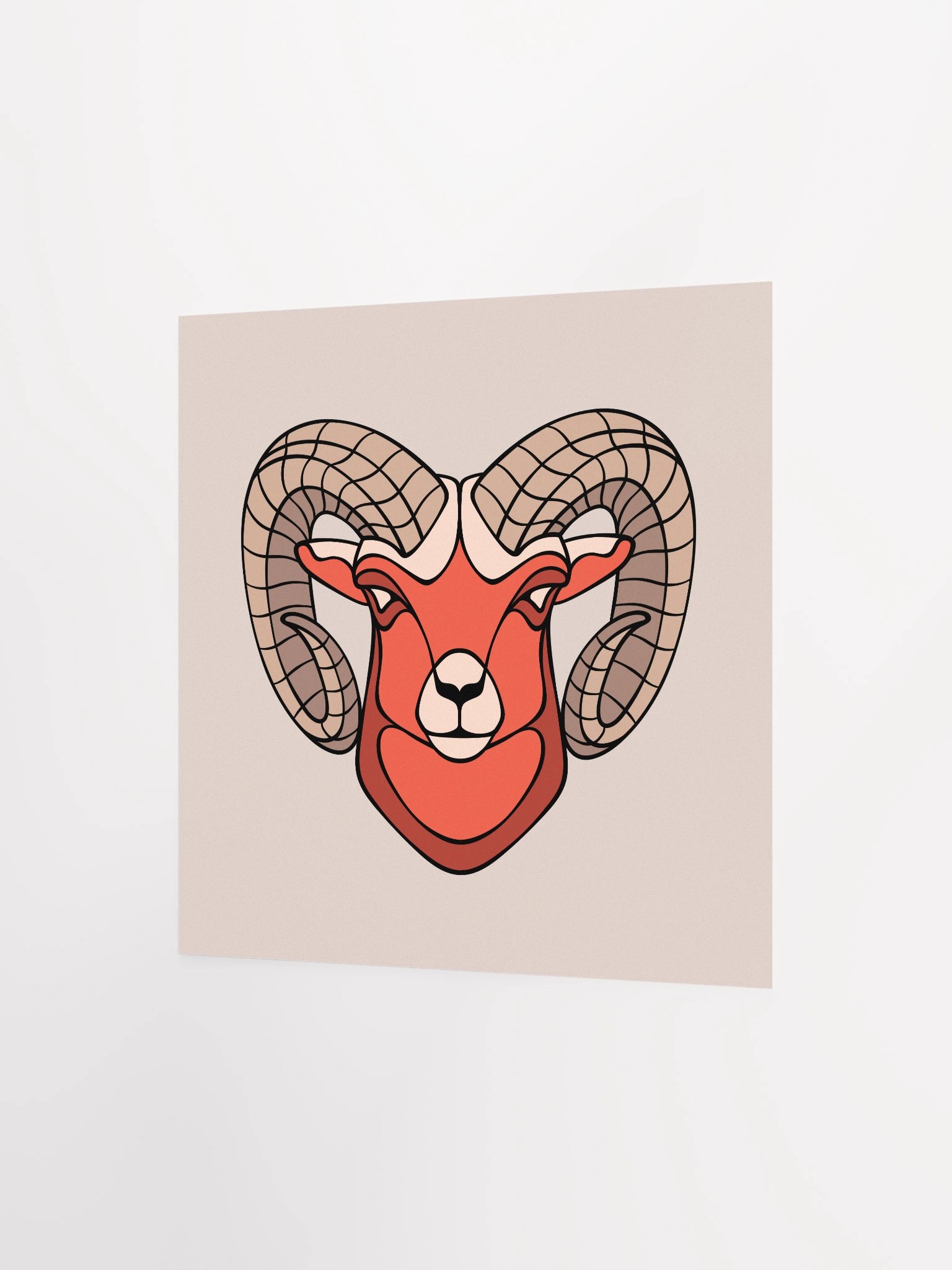 Bighorn Sheep - Square Matte Paper Poster product image (2)