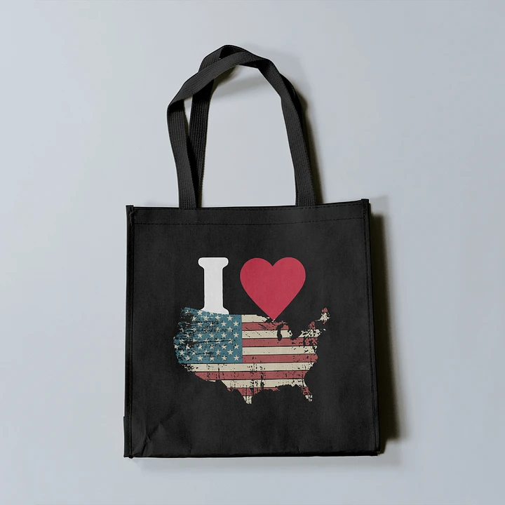 I Love USA - 1 side print product image (1)