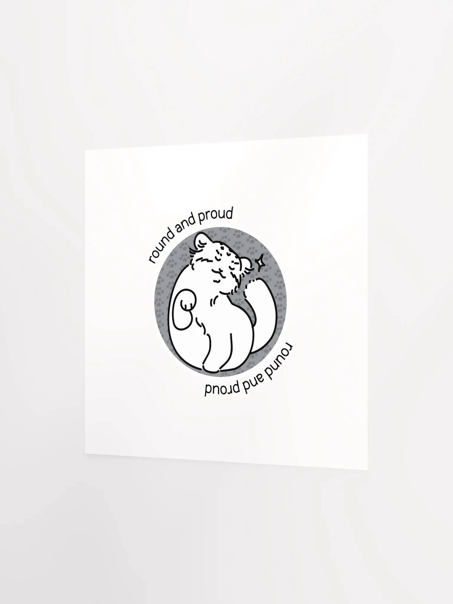 Round and Proud Manul Unlabeled Version - Matte Poster product image (2)