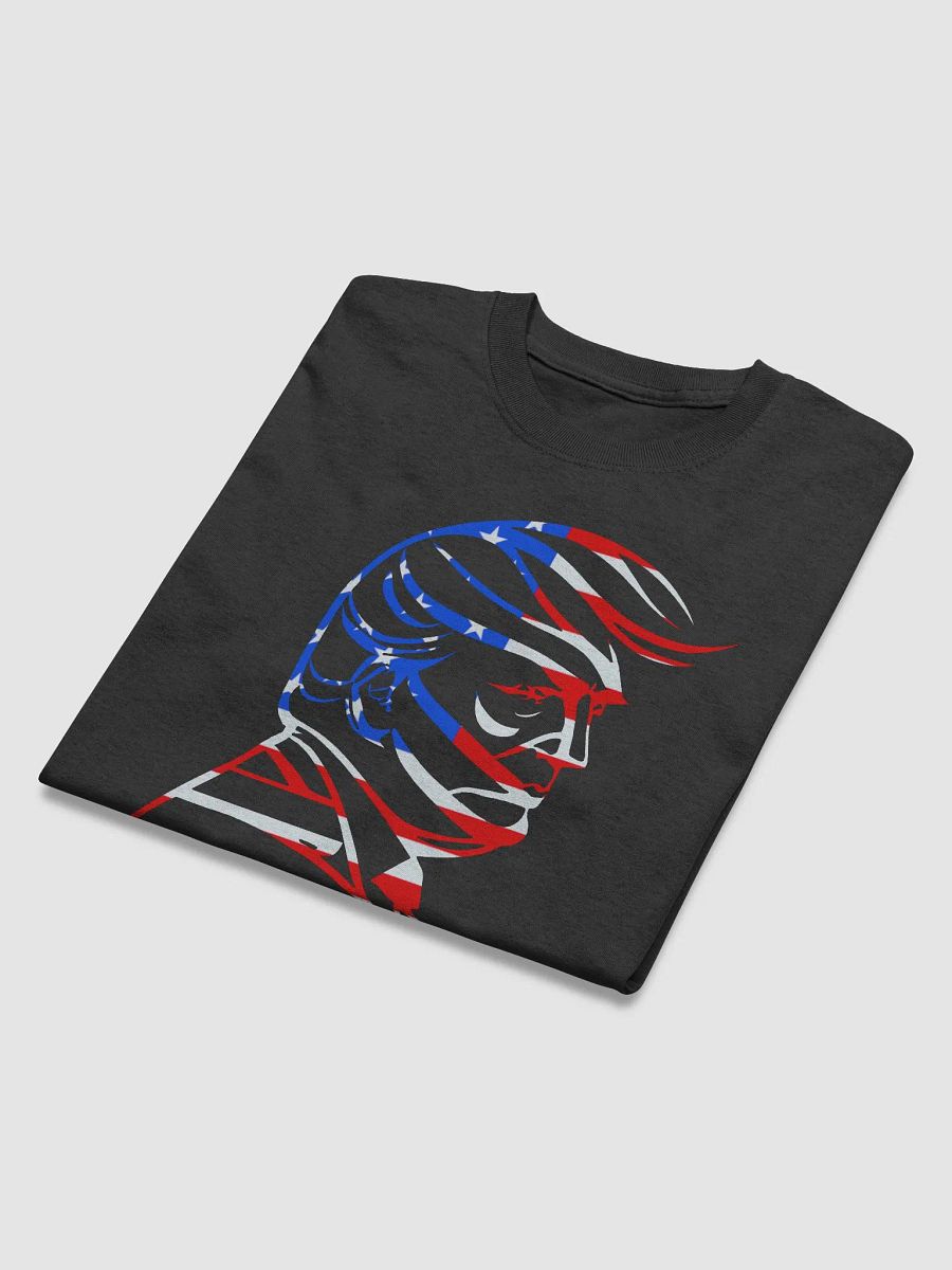 Trump Flag Silhouette 3/MAGA Black T-Shirt product image (5)