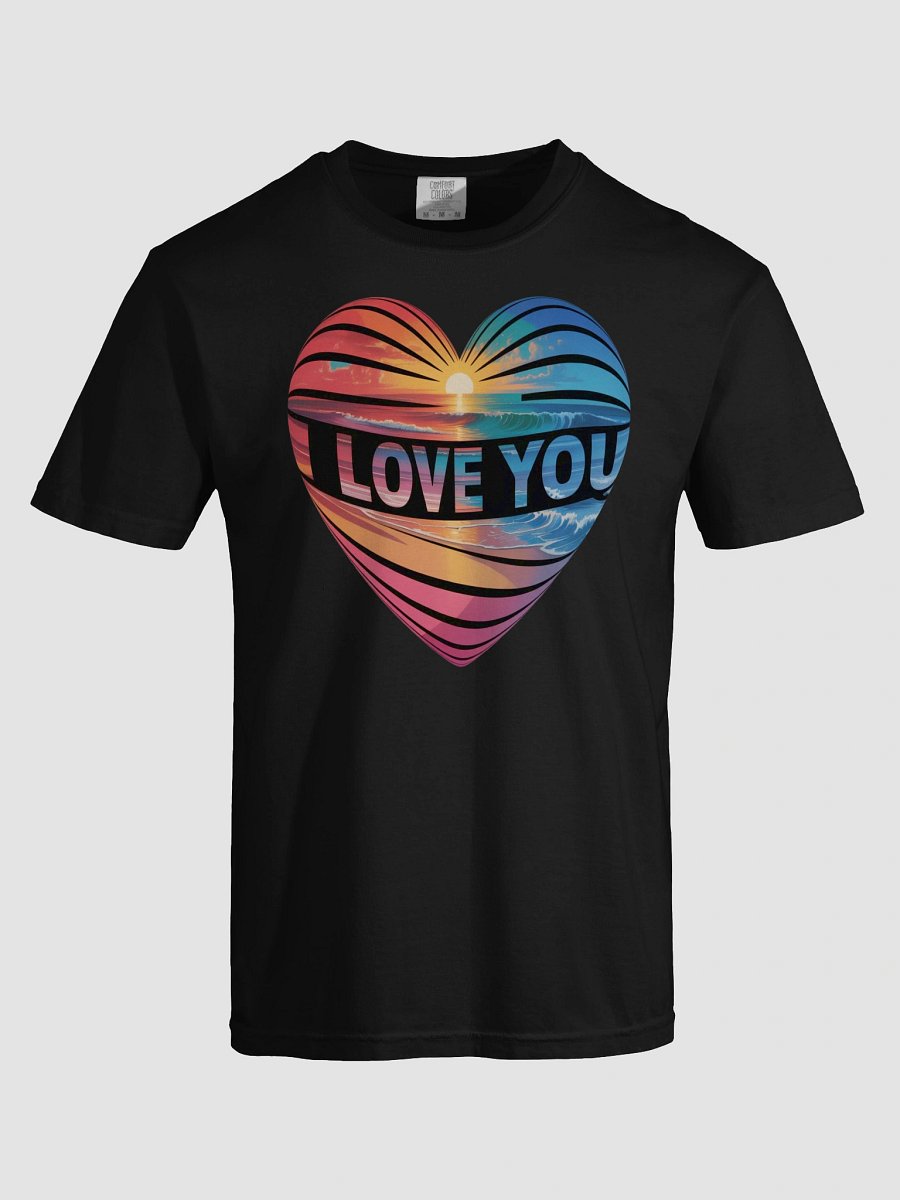 A mesmerizing psychedelic art piece featuring the words I LOVE YOU product image (64)