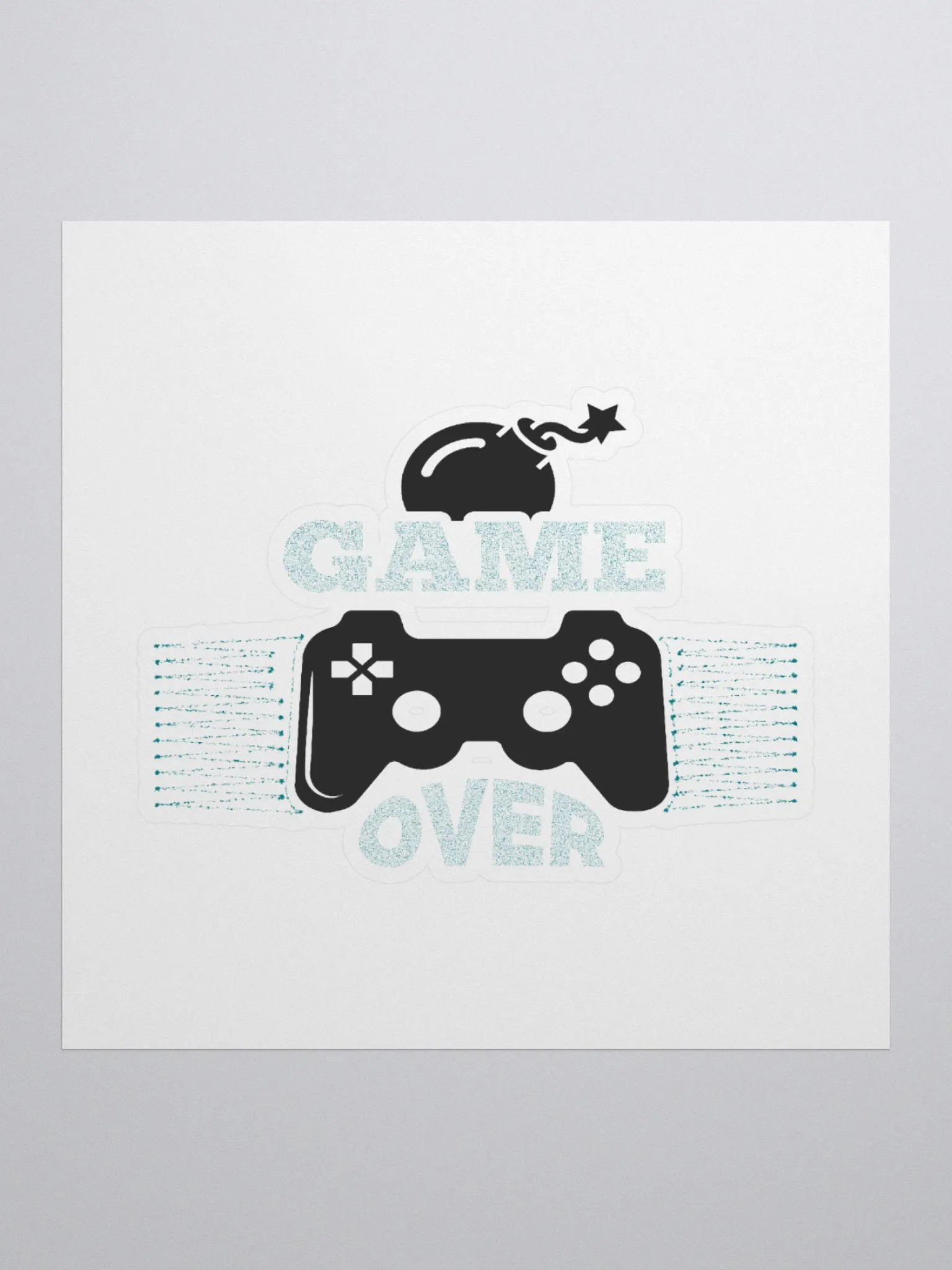 Game Over Controller and Cat Sticker Set product image (1)