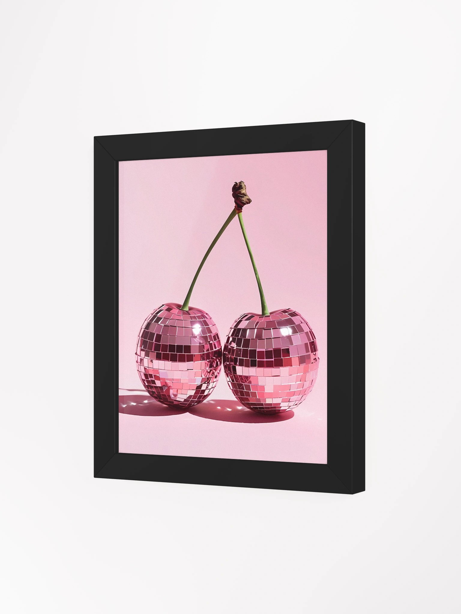 Cherry Disco Ball Framed Matte Poster product image (4)