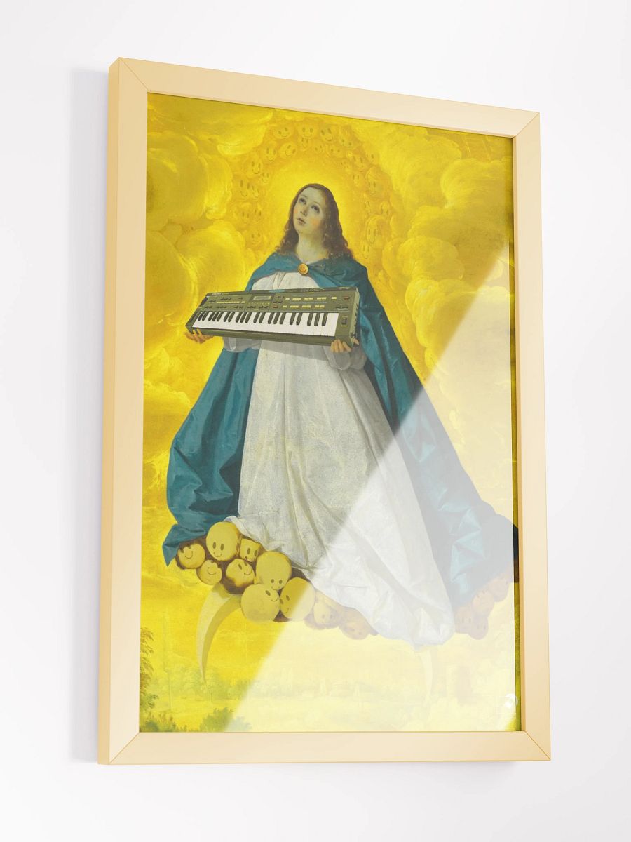 Immaculate conCZeption, Casio cz-101 classic synth Tribute by Frank Fonik, Techno EDM Framed High Quality Matte Poster product image (15)