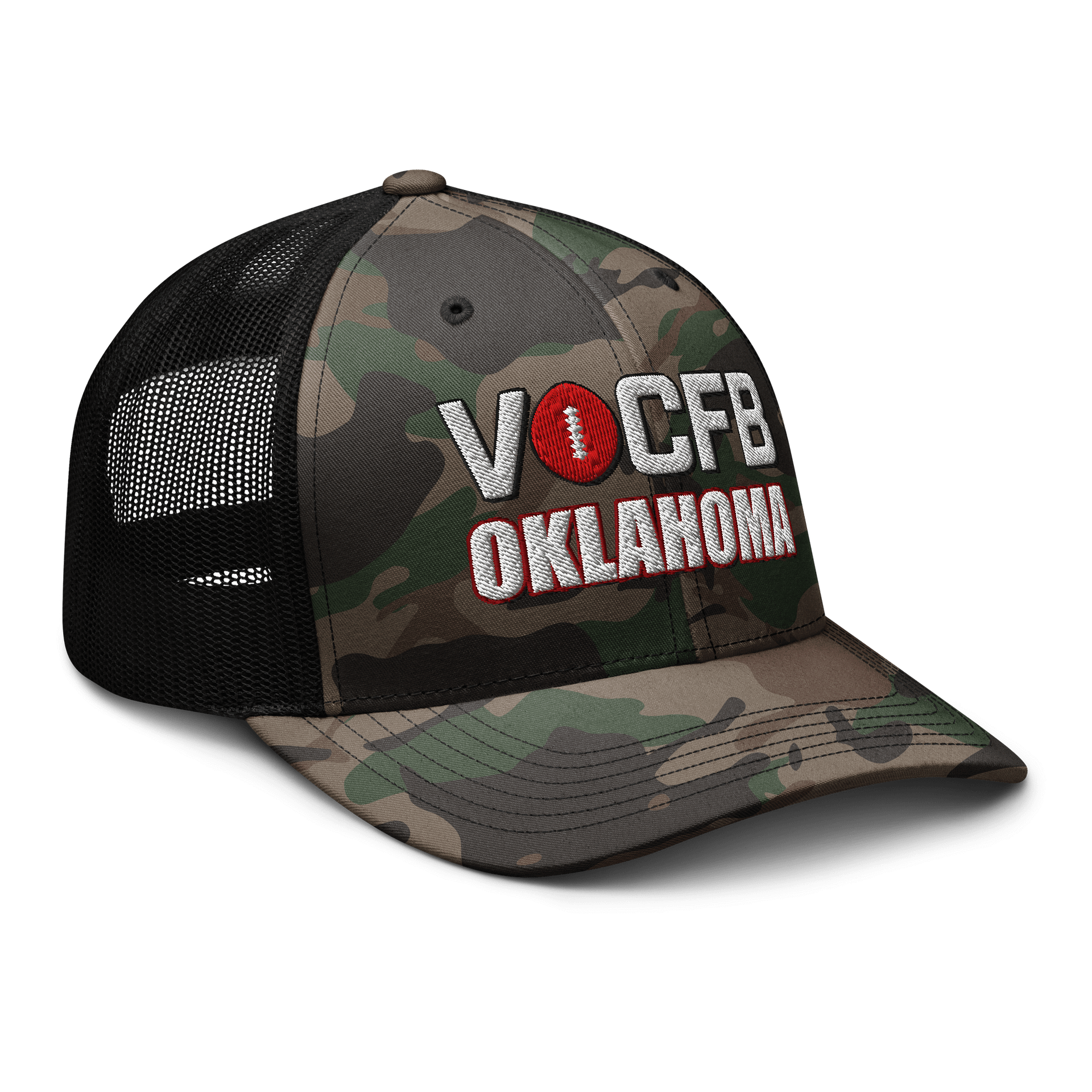 Oklahoma VOCFB Camo Trucker Hat product image (6)