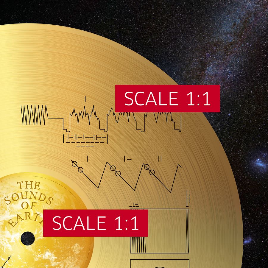 NASA Voyager 1 Golden Record — space poster, science print product image (6)