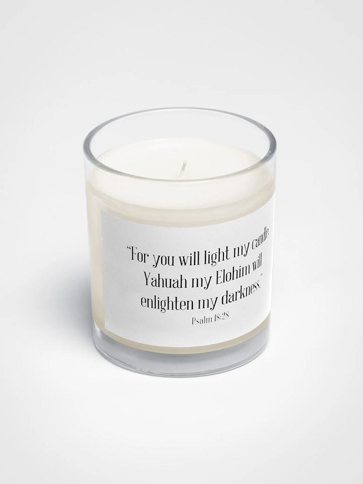 Inspirational Psalm 18:28 Soy Wax Candle product image (2)