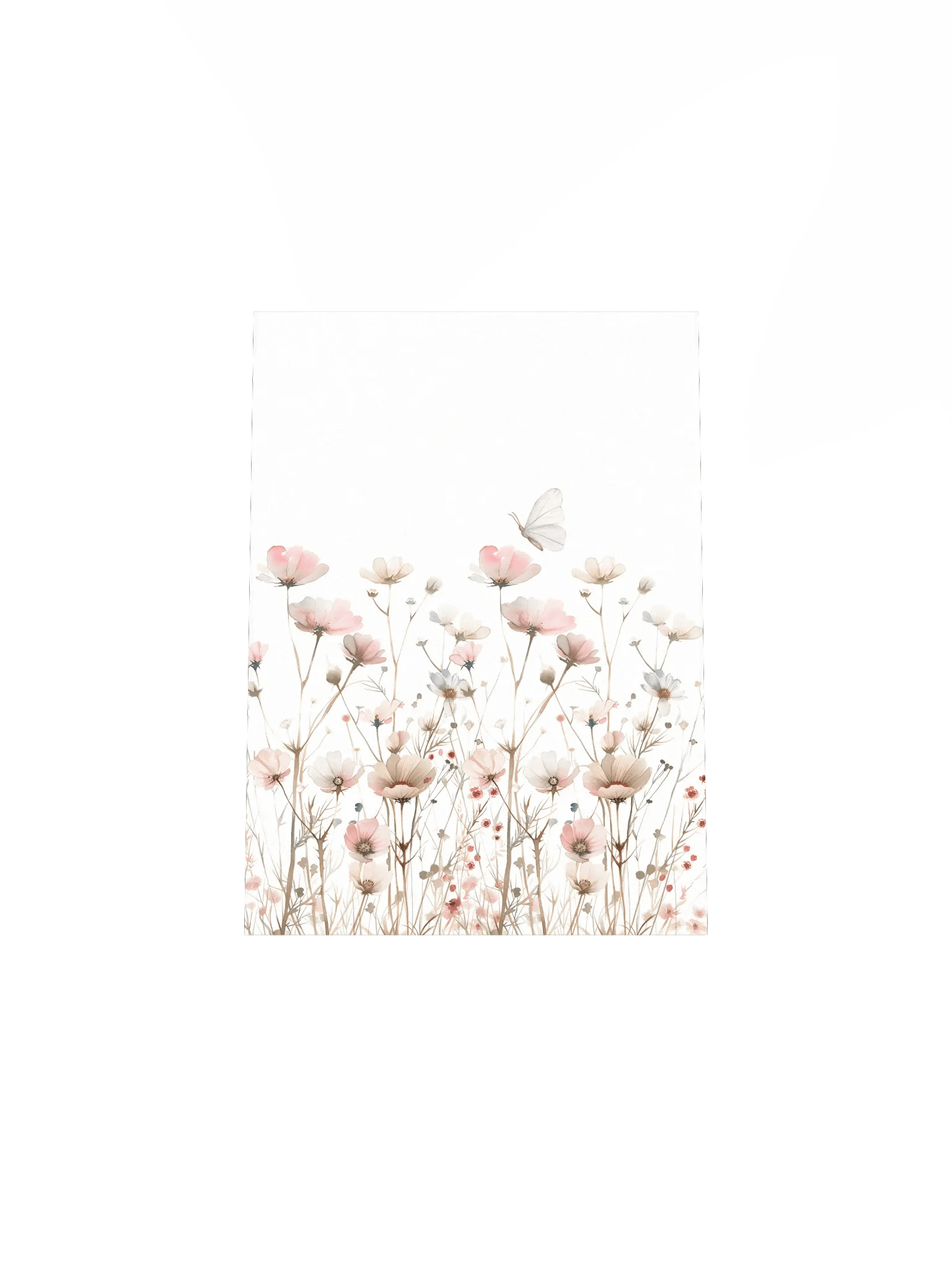 Watercolor Pink Wildflower Meadow product image (5)