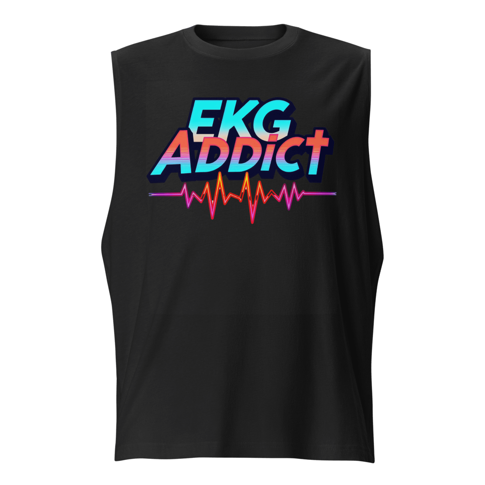 Vibrant EKG Addict Muscle Tank product image (1)