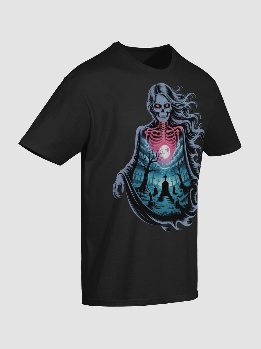 Moonlit Graveyard Skeleton T-Shirt product image (11)