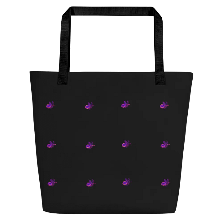 Big printed tote bag with pocket product image (1)