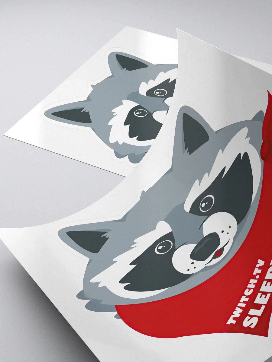 Sleepy Bandit Logo Sticker with Twitch Handle product image (4)