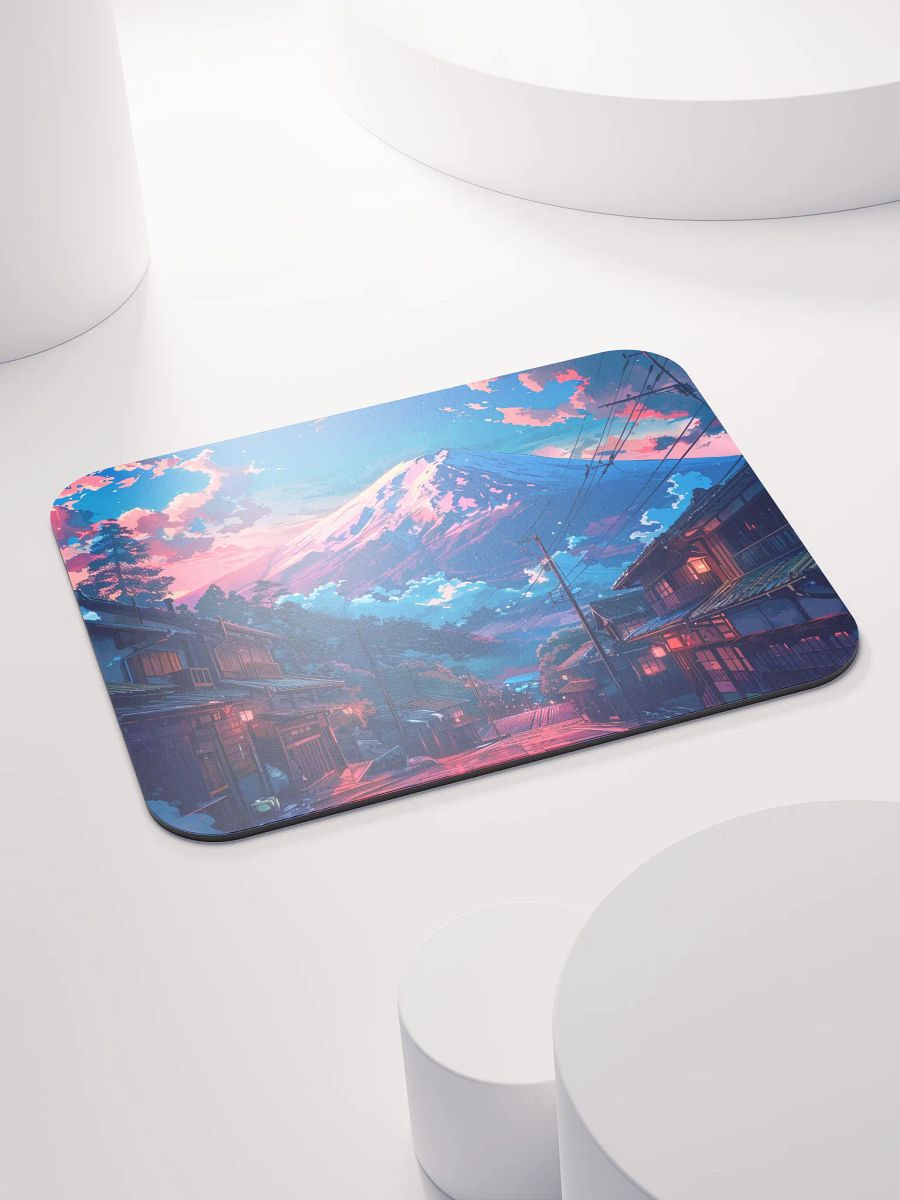 Mountain Village Anime Style Mouse Pad by Treasure Pie product image (5)