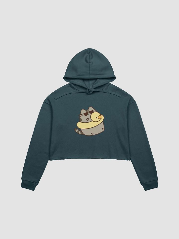 Cool Meme Cat Confidence Crop Hoodie product image (5)