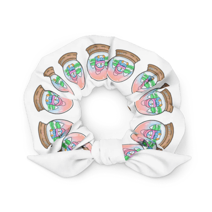 Ice Cold Snow Globe Penguin Scrunchie product image (1)