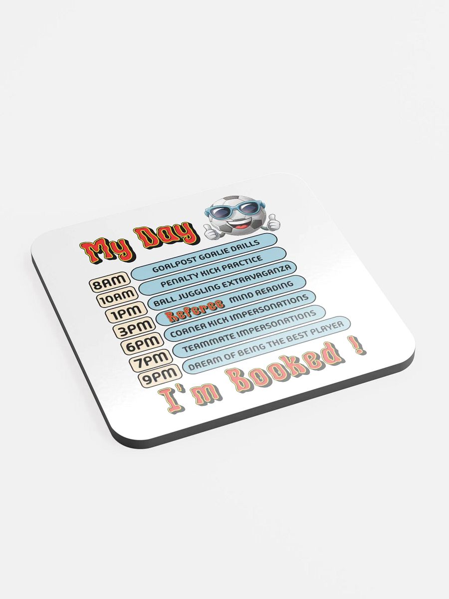 My Day Soccer Ball Daily Play Schedule Coaster product image (3)