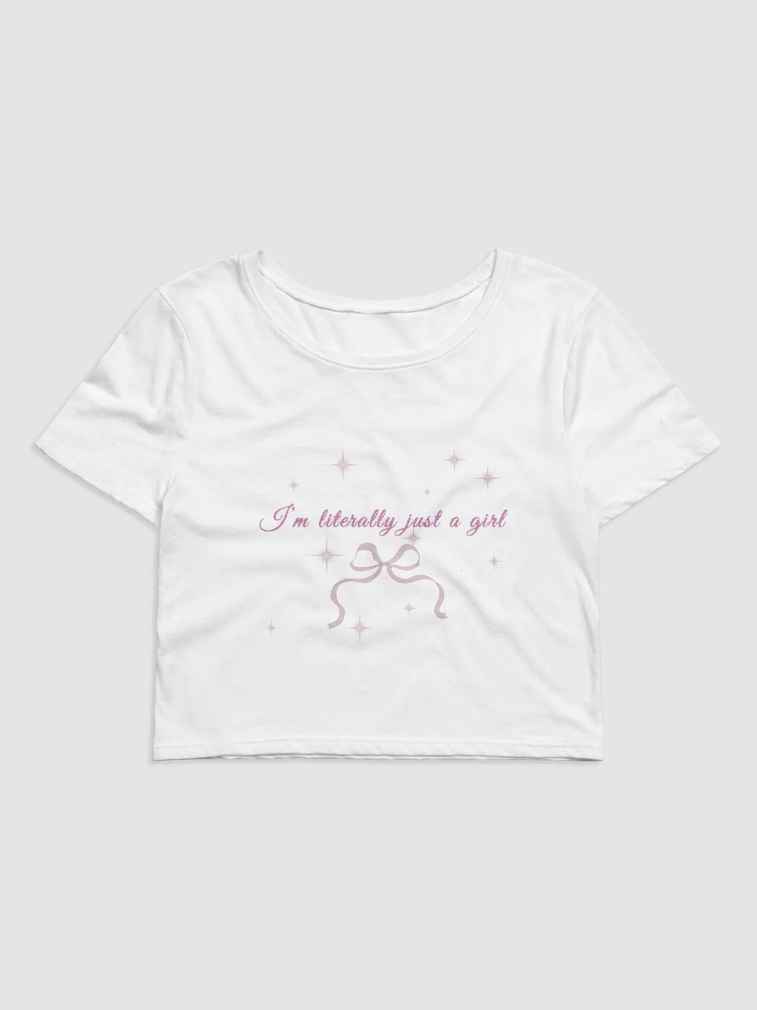 Sparkling I'm Just a Girl Baby Tee product image (2)