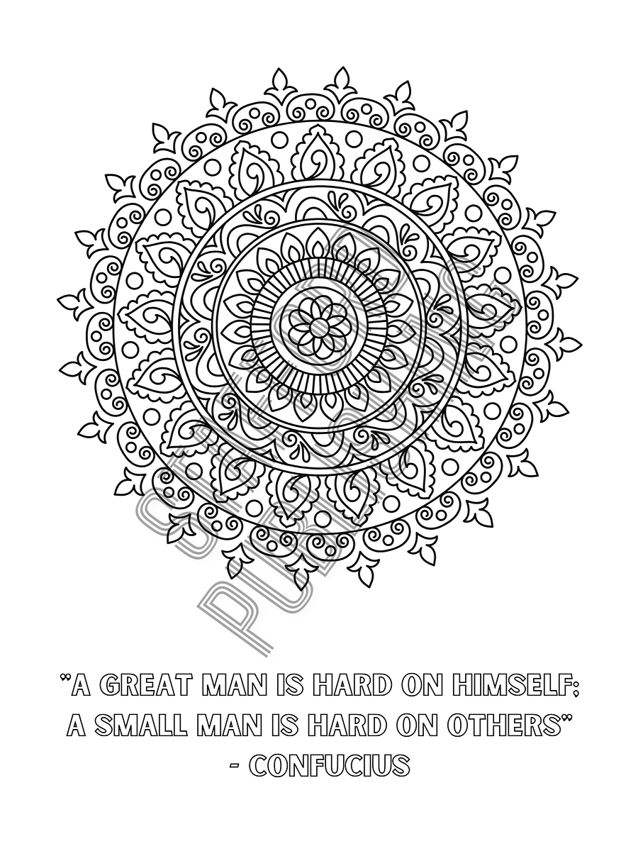 Mandala Coloring Book with Famous Quotations Printable Version product image (9)