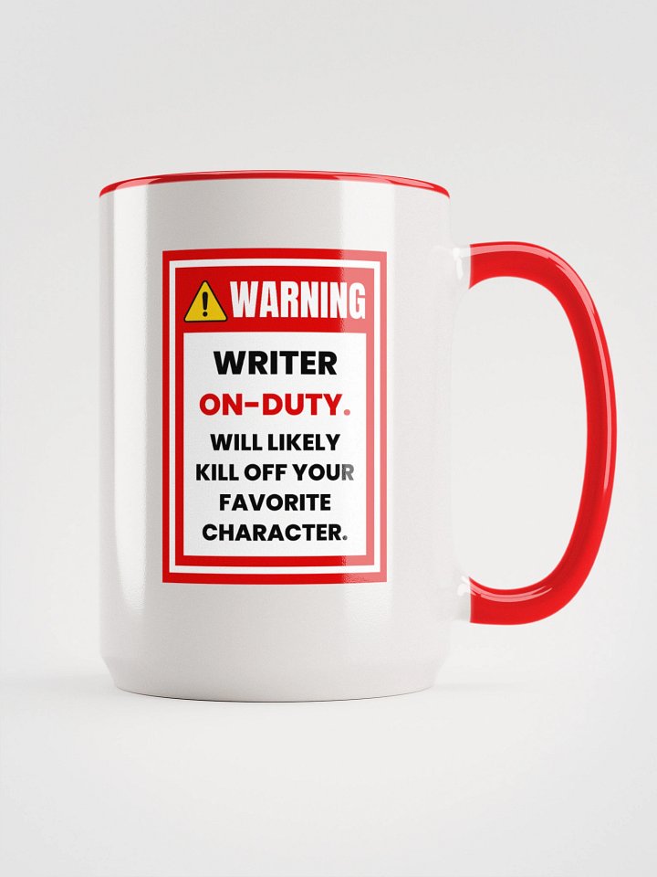 Writer On-Duty Warning Ceramic Mug product image (1)