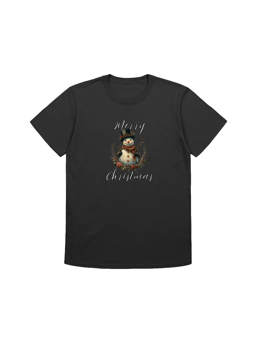 Merry Christmas Vintage Snowman Unisex T-Shirt product image (3)