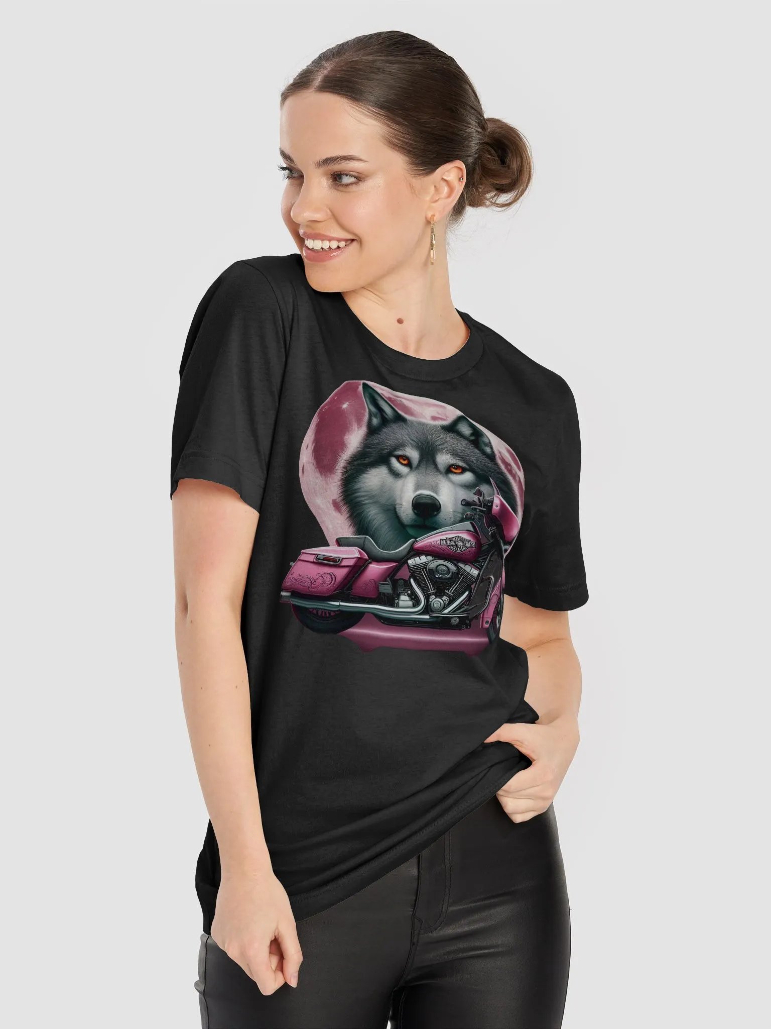 Motorcycle and Wolf - Unisex T-Shirt #8 product image (8)