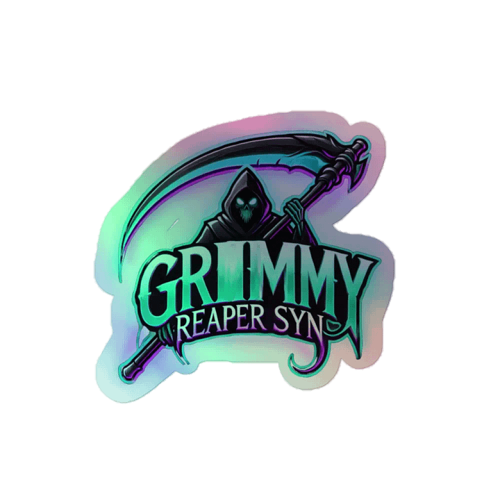 GrimmyReaperSyn Holographic Sticker ✨💀 product image (2)