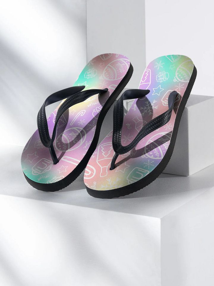 Limited Edition Christmas Tie Die Thongs Flip-flops product image (1)