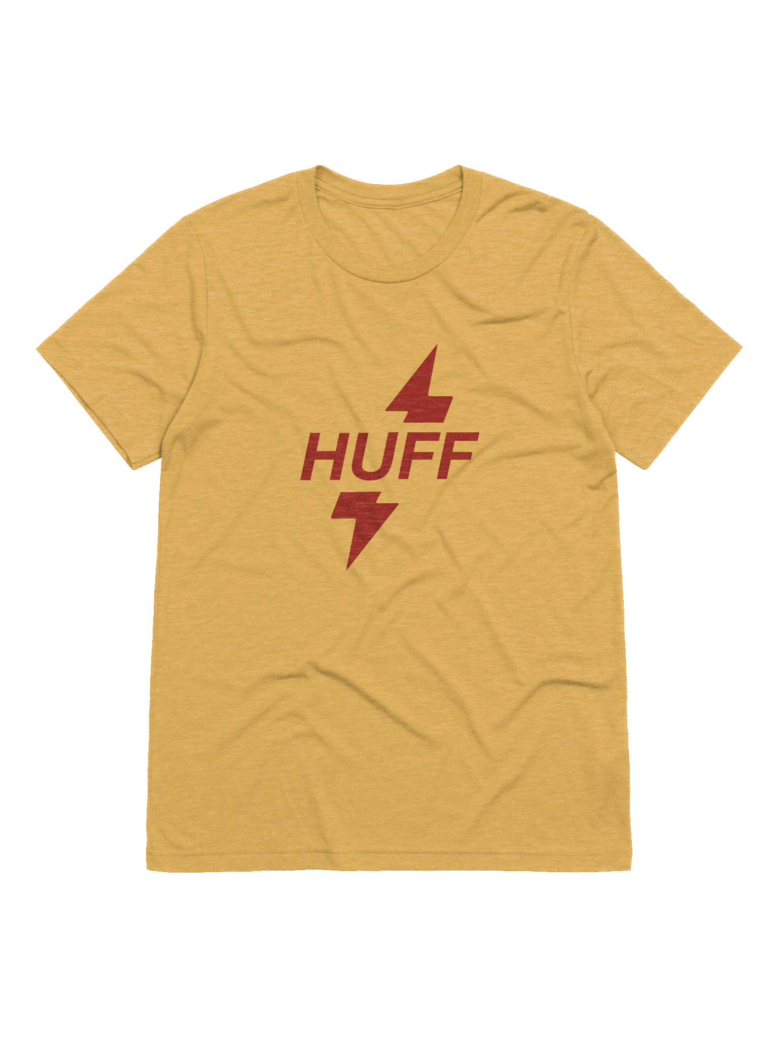 Huff Bolt Short Sleeve T-Shirt Yellow (Large Logo) product image (1)