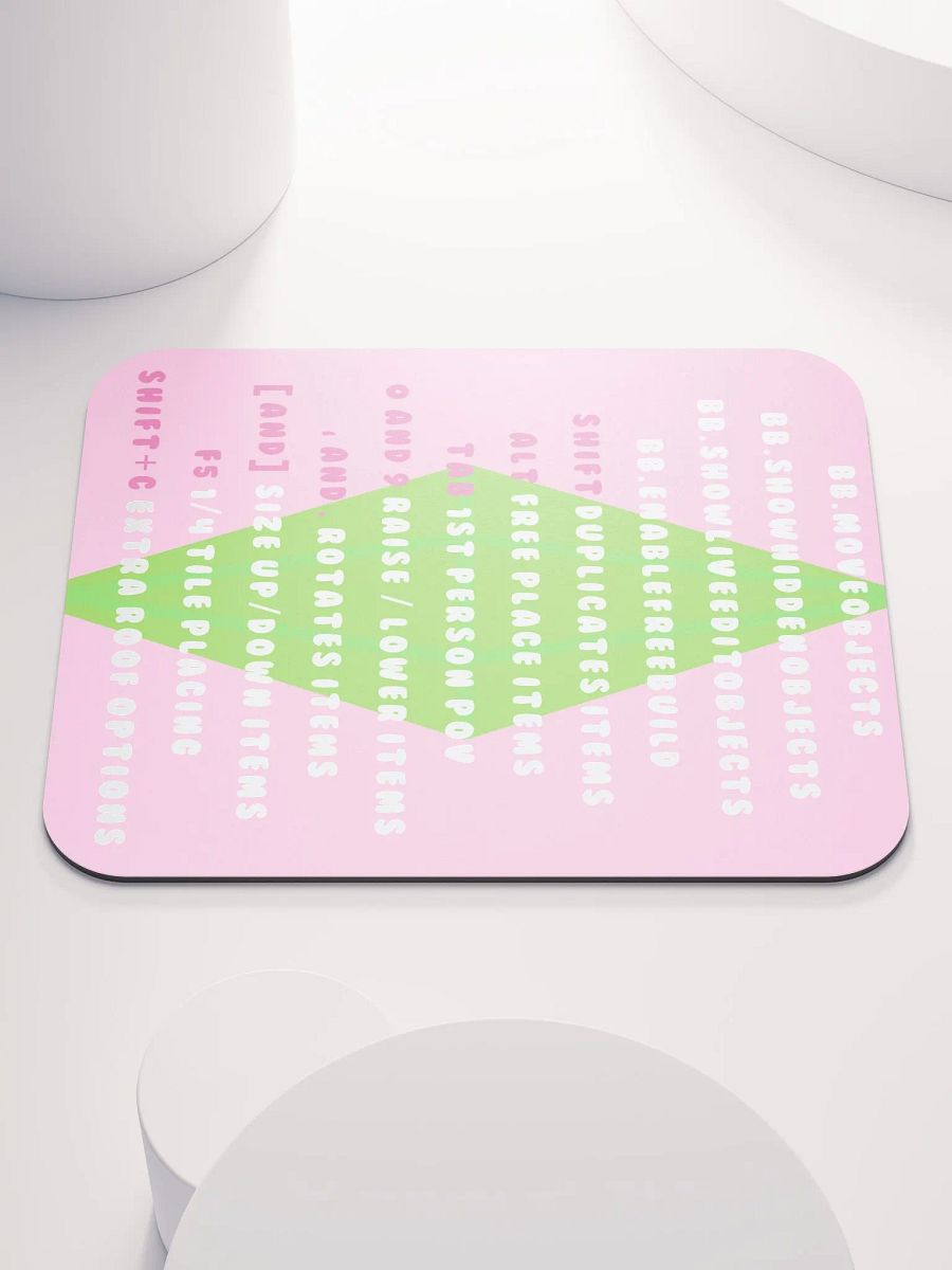 Pink Cheat Sheet Mouse Pad product image (1)