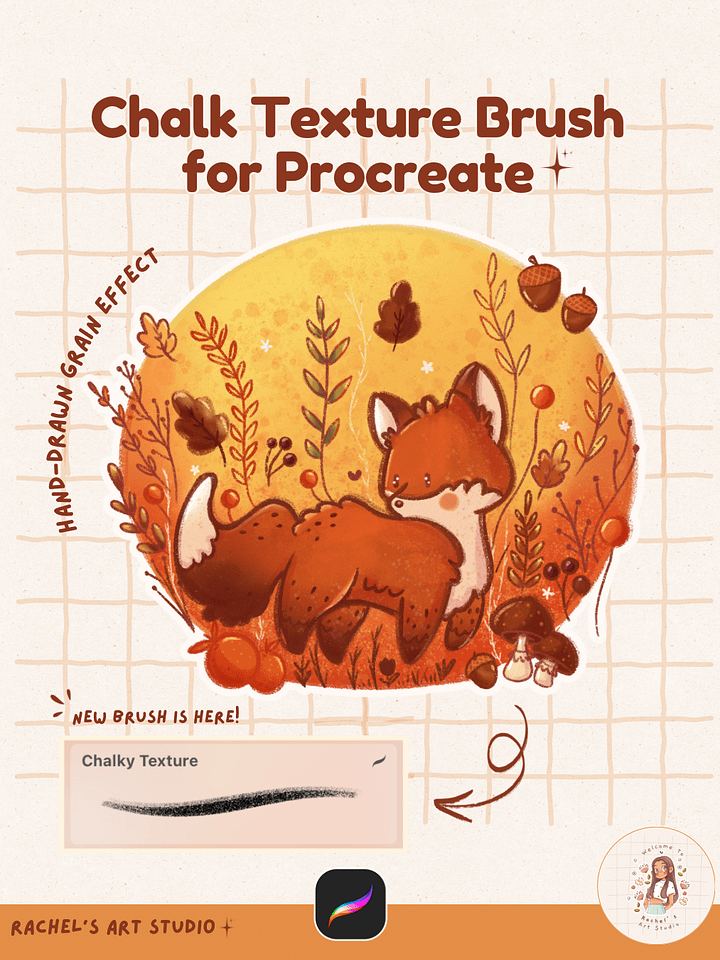 Chalky Texture Brush for Procreate product image (1)