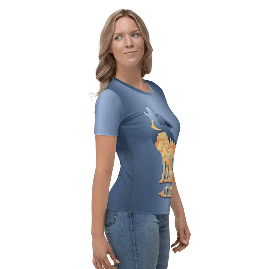 Desert in Coyote All Over Print T-shirt product image (4)